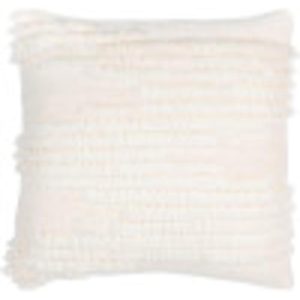 Artistic Weavers Kelby Cream & Navy Hand Embroidered Feather Down Throw Pillow (18 x 18) - Accent - Single