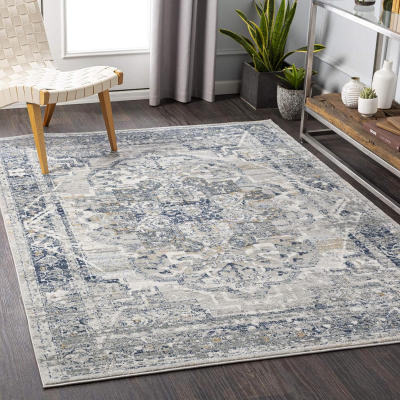 Artistic Weavers Raii Vintage Textured Area Rug 7 10 x 10 Gray